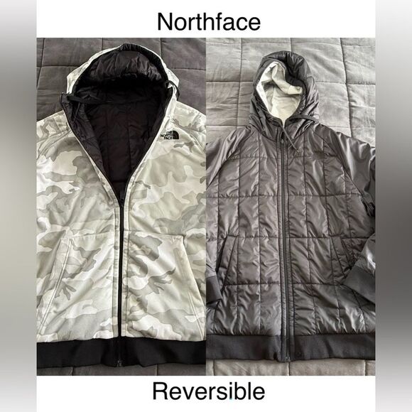 The North Face Other - The North Face Men's Reversible Camo and Black Puffer Jacket